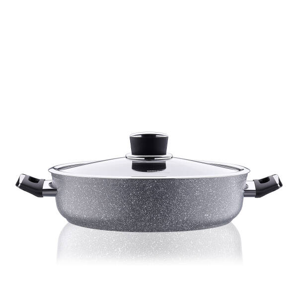 Korkmaz Palma Kısa Tencere 28x7,5 cm A3907 - 1