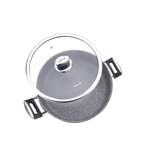 Korkmaz Palma Kısa Tencere 24x6,5 cm A3905 - 3