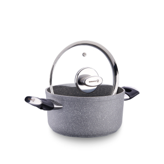 Korkmaz Palma Kısa Tencere 24x6,5 cm A3905 - 4