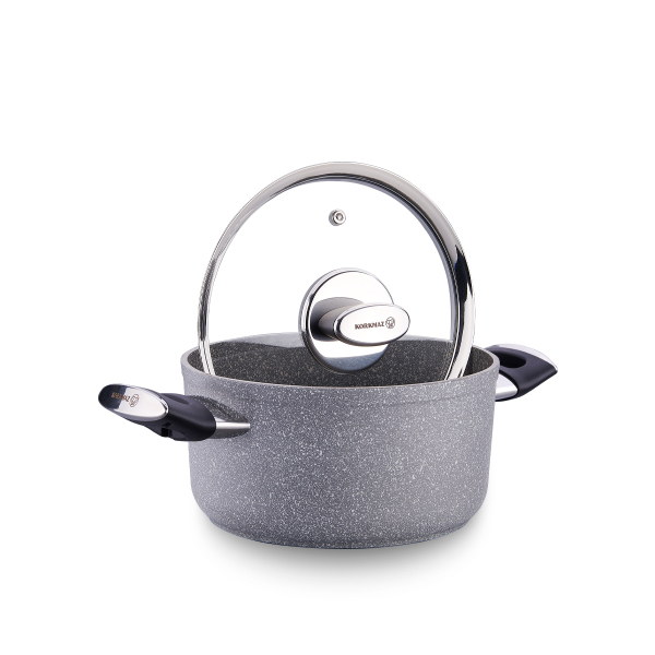 Korkmaz Palma Kısa Tencere 24x6,5 cm A3905 - 4