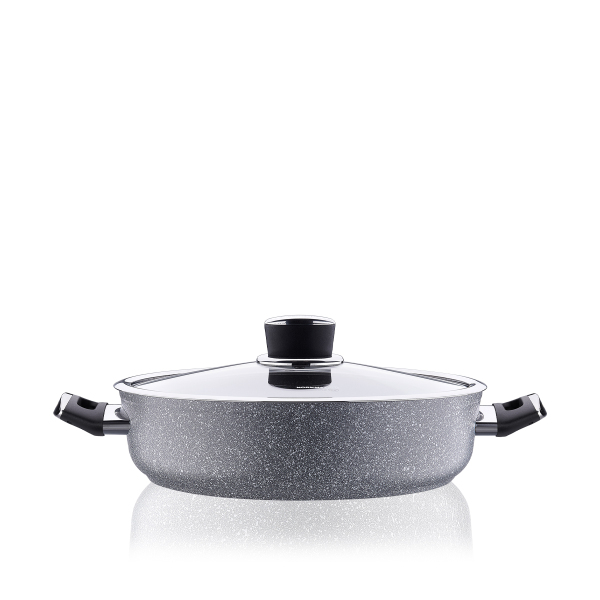 Korkmaz Palma Kısa Tencere 24x6,5 cm A3905 - 1