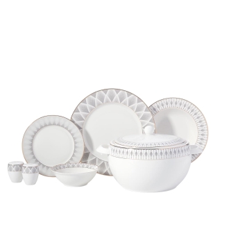 Korkmaz Perla Collection 60 Parça Yuvarlak Yemek Takımı - 1