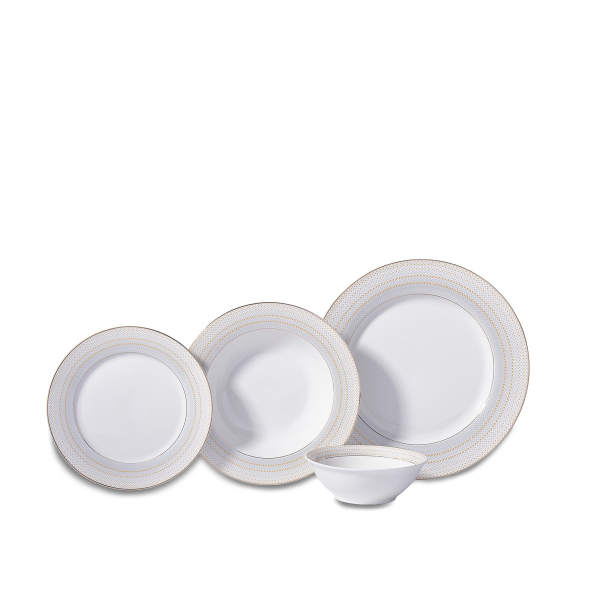 Korkmaz Perla Collection 60 Parça Yuvarlak Yemek Takımı A8378 - 2