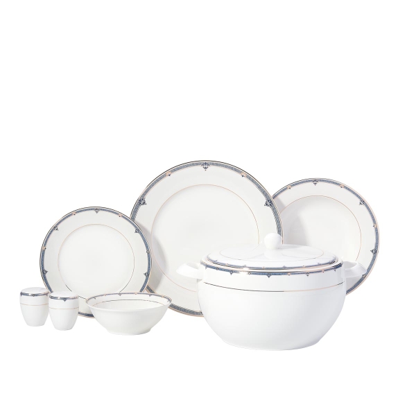 Korkmaz Perla Collection 60 Parça Yuvarlak Yemek Takımı A8374 - 1