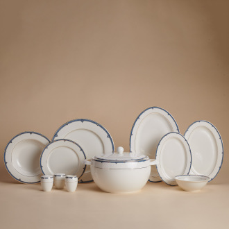 Korkmaz Perla Collection 60 Parça Yuvarlak Yemek Takımı A8374 - Korkmaz