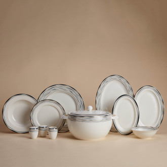 Korkmaz Perla Collection 60 Parça Yuvarlak Yemek Takımı A8360 - Korkmaz