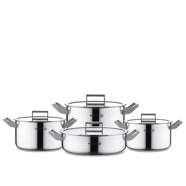 Korkmaz Plata 8 Parça Tencere Seti A2786 - 1