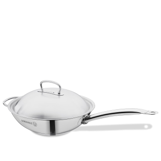 Korkmaz Proline Yardımcı Saplı 32x9 cm Wok A2796 - 2