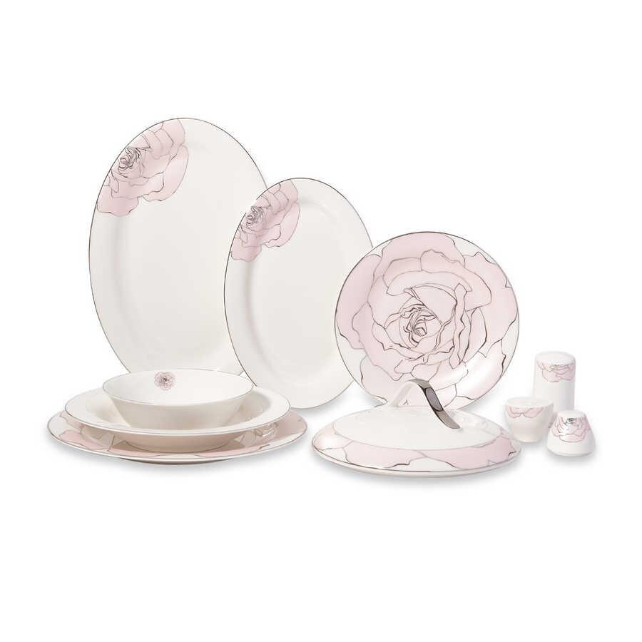 Korkmaz Bone 58 Parca Yuvarlak Yemek Takimi A8292