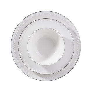 Korkmaz Roma Collection 53 Parça Platin Yemek Takımı A9882 - Korkmaz (1)