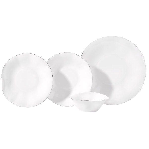 Korkmaz Rosa Collection Platin 30 Parça Yemek Takımı A9802 - 1