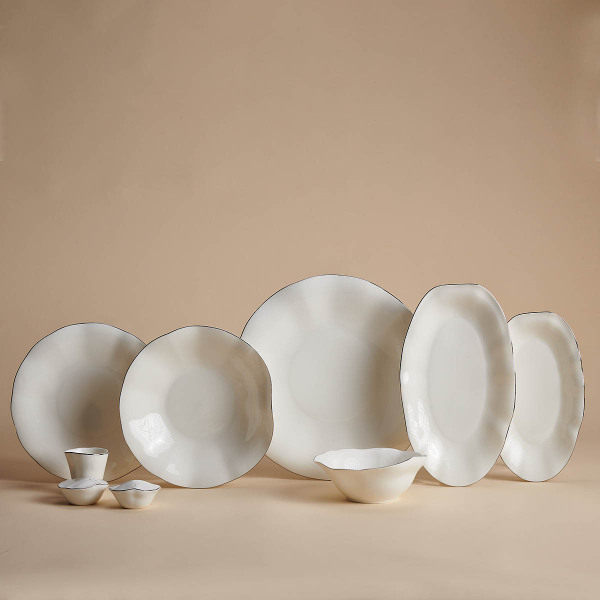 Korkmaz Rosa Collection Platin 30 Parça Yemek Takımı A9802 - 1