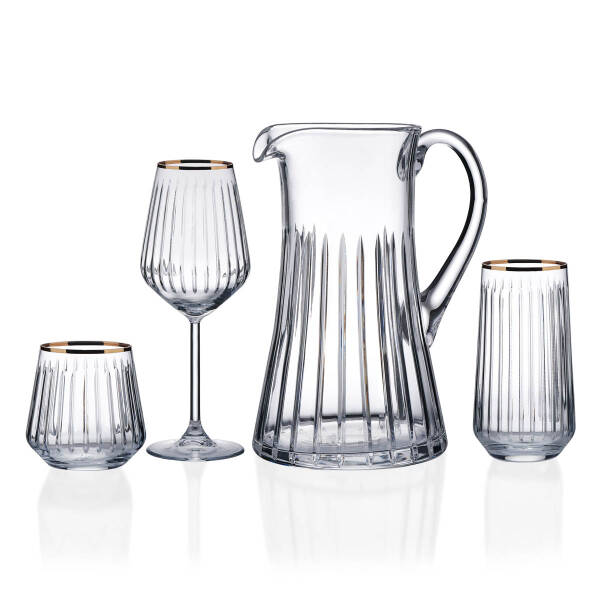 Korkmaz Siera Gold 37 Parça Bardak Seti A9206 - 1