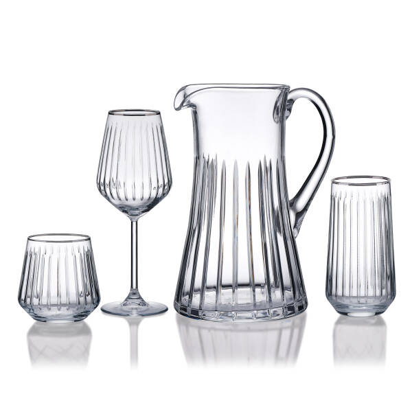 Korkmaz Siera Platin 37 Parça Bardak Seti A9206-1 - 1