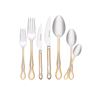 Korkmaz Silva Gold 84 Parça Çatal Kaşık Bıçak Seti A2556 - Korkmaz (1)