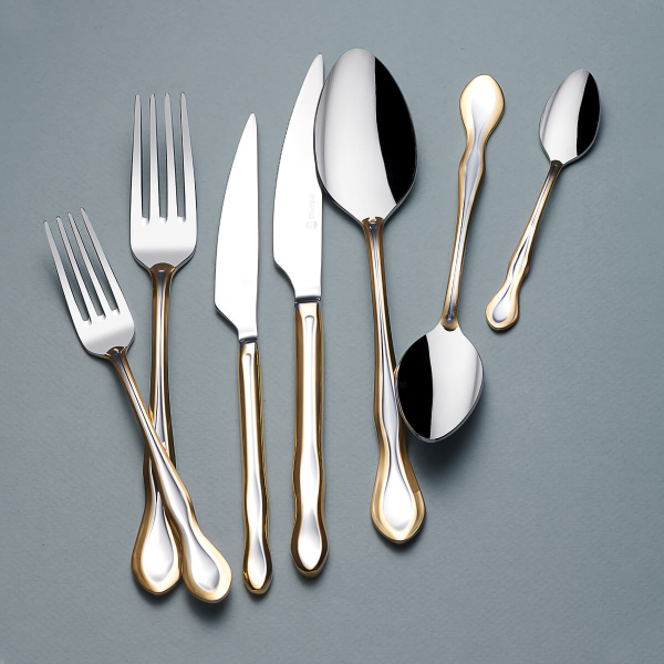 Korkmaz Silva Gold 84 Parça Çatal Kaşık Bıçak Seti A2556 - 1