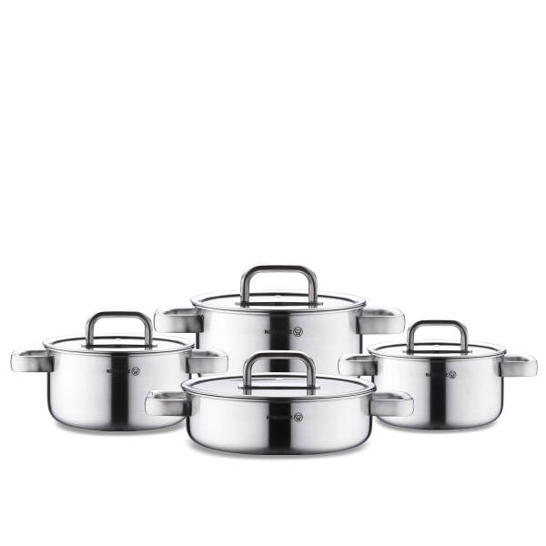 Korkmaz Silvera 8 Parça Tencere Seti A2788 - 1