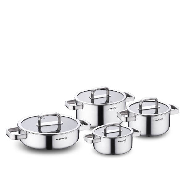 Korkmaz Silvera 8 Parça Tencere Seti A2788 - 2