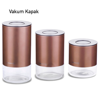 Korkmaz Stora Plus 3lü Rosegold Saklama Seti A5520-2 - 1