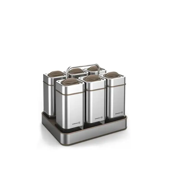 Korkmaz Stora Satin 6lı Baharat Seti A696-02 - 1