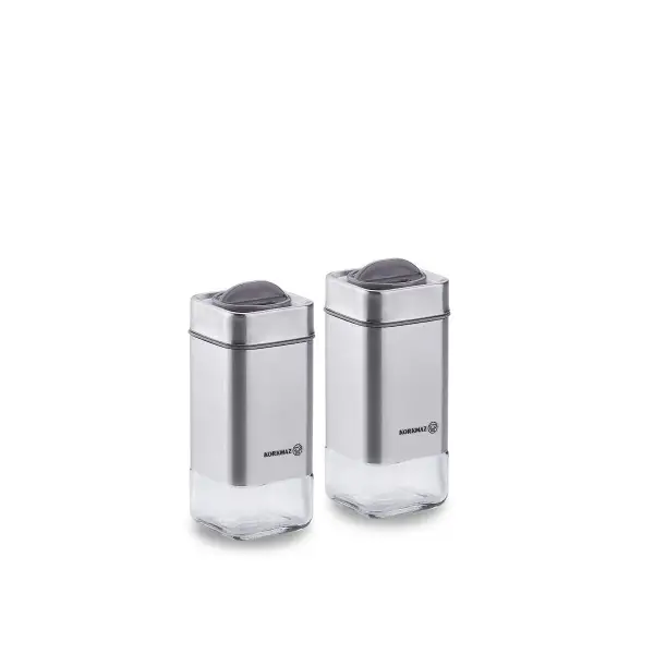 Korkmaz Stora Satin Tuzluk Biberlik Seti A695-02 - 1