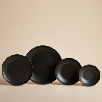 Korkmaz Veneta Collection 16 Parça Siyah Yemek Takımı A8862 - Korkmaz