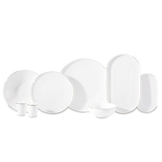 Korkmaz Vera Collection 53 Parça Gold Yemek Takımı A8197 - 1