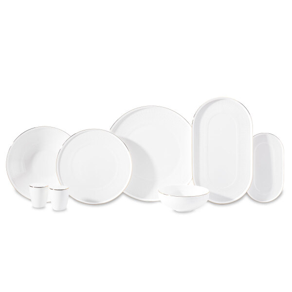 Korkmaz Vera Collection 53 Parça Gold Yemek Takımı A8197 - 1