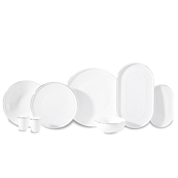 Korkmaz Vera Collection 53 Parça Platin Yemek Takımı A8198 - 1