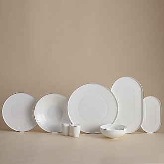 Korkmaz Vera Collection 53 Parça Platin Yemek Takımı A8198 - Korkmaz