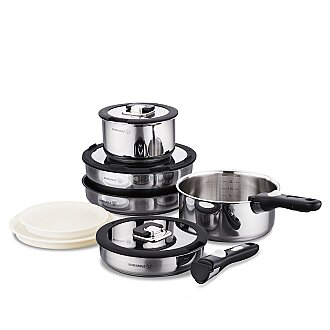 Korkmaz Verso 12 Parça Siyah Tencere Seti A2790 - Korkmaz (1)