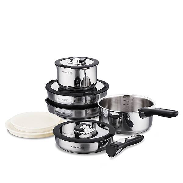 Korkmaz Verso 12 Parça Siyah Tencere Seti A2790 - 2