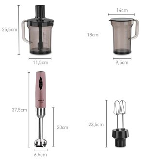 Korkmaz Vertex Mega Rosagold Blender Set A445-05 - Korkmaz (1)