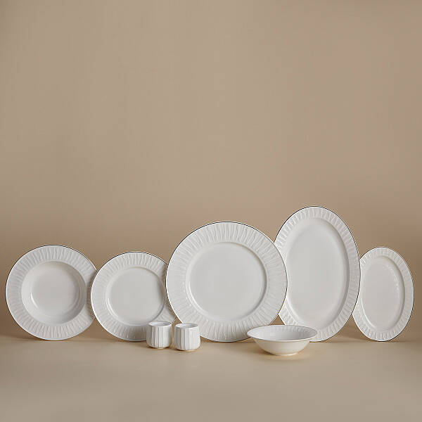 Korkmaz Viyana Collection 53 Parça Gold Yemek Takımı A9871 - 1