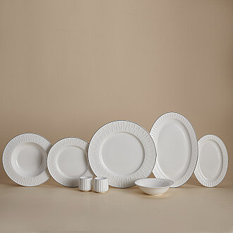 Korkmaz Viyana Collection 53 Parça Platin Yemek Takımı A9872 - Korkmaz